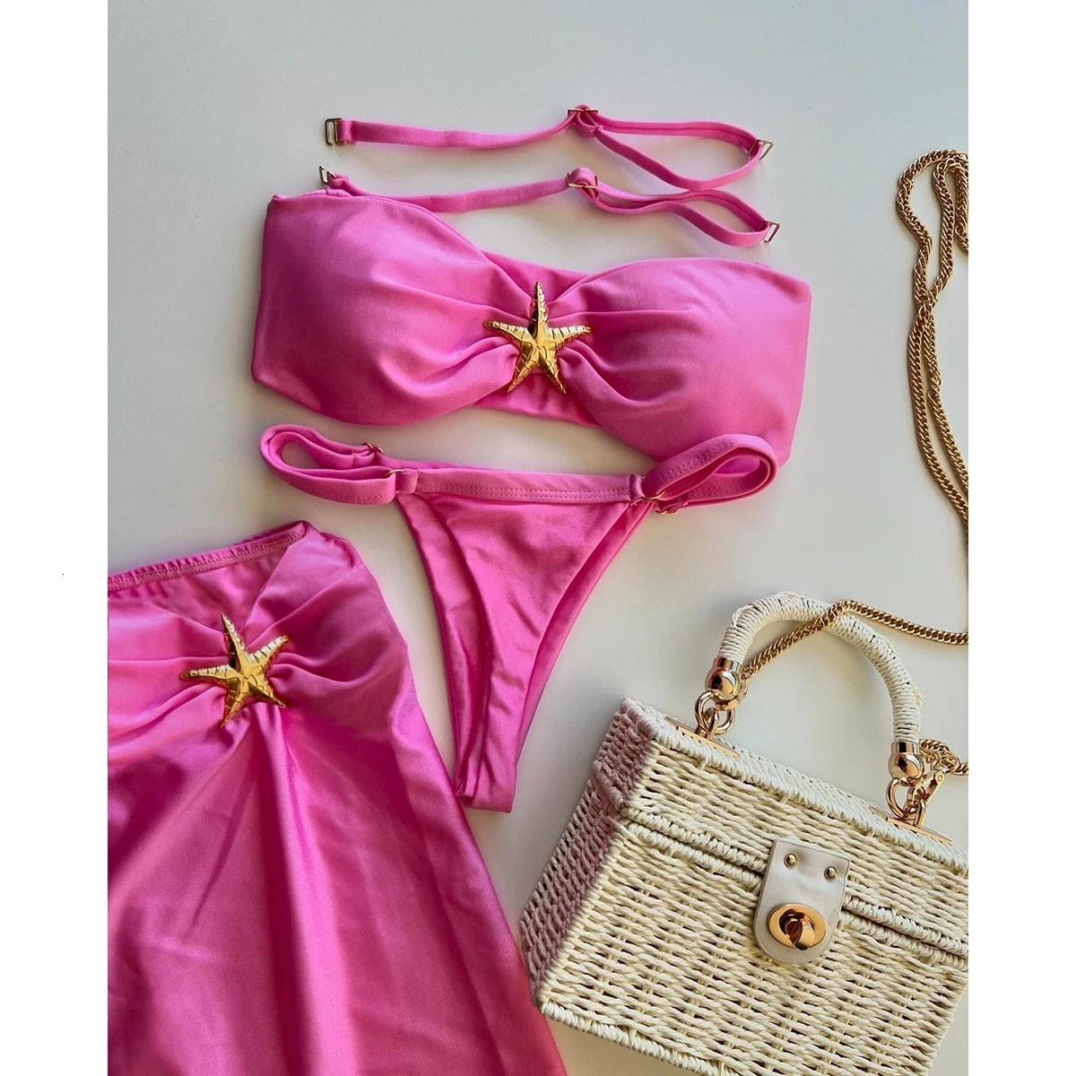 Push Up Bikinis 2025 Sexy Women Swimsuit Female Swimwear Micro Bikini Set Swimming Suit Beachwear Bandeau Brazilian Biquini 250106