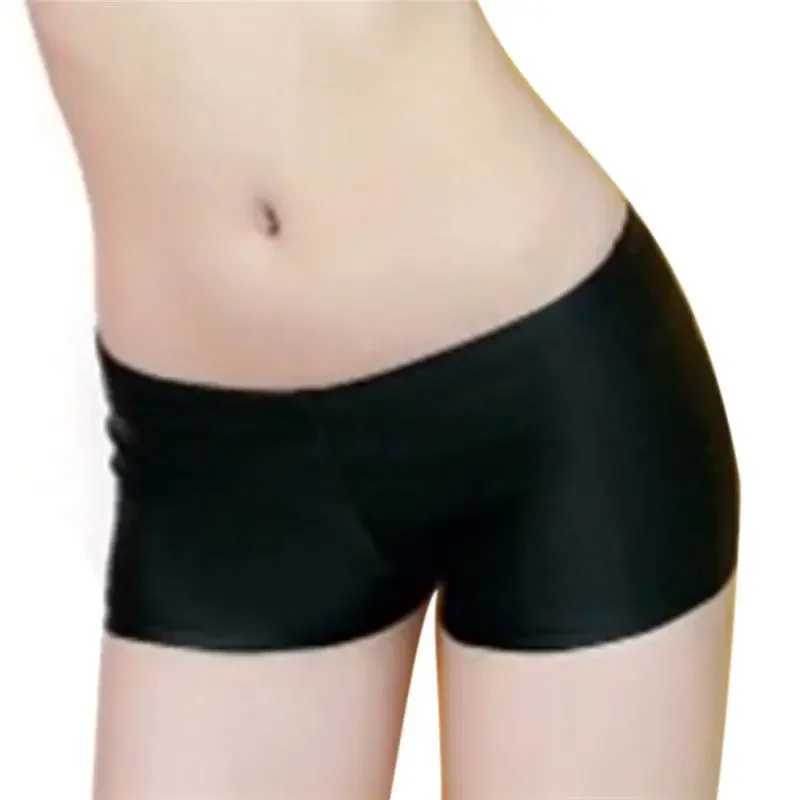 Women sexy swimming bikini women Swimsuit swimwear Boxer trunks Pants dancing sports running Yoga Boxer Shorts beach short nylon W250214