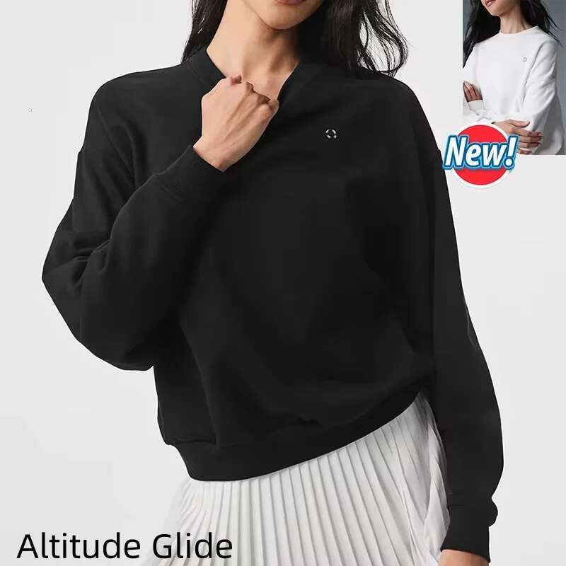 Crew Neck Pullover Unisex Style Autumn Winter Soft Yoga Sports Top Women's original yoga sweatshirt