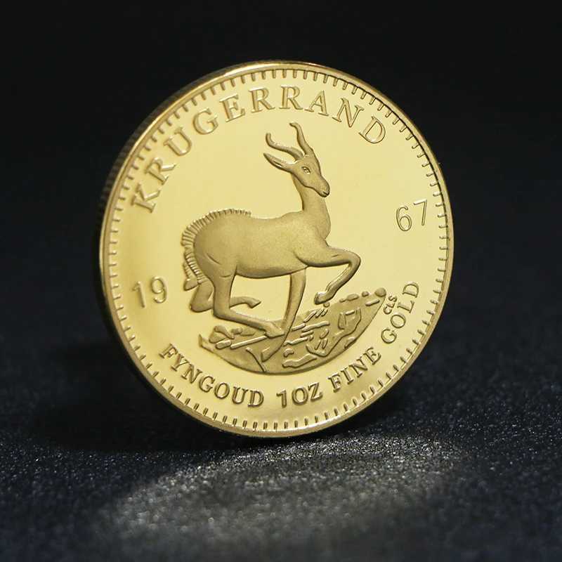 South Africa 1967/1974/1978/2013/2020 Saudi Africa Krugerrand 1OZ Gold Coins Paul Kruger Token Value Collectible CoinsXJ250214