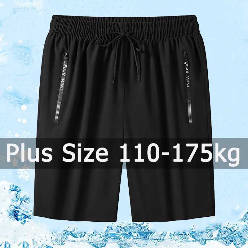 Men Casual Shorts Sweatpants 110-175kg Plus Size 1XL-7XL Pack of 1/2/3 Loose Elastic Waist Sport Pants Running Fitness Gym PantsXJ250213