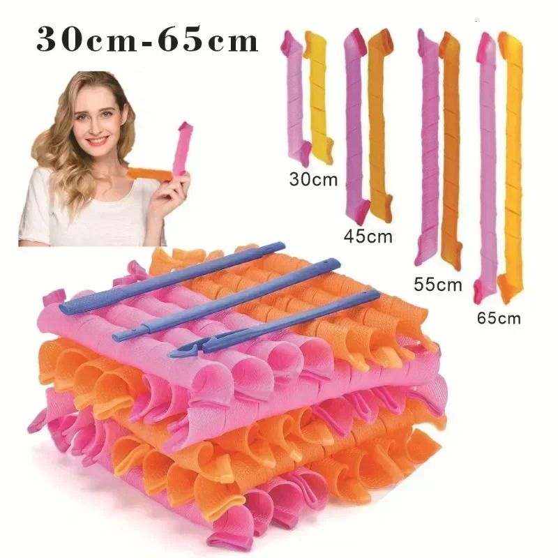 10/20Pcs Heatless Curling Rod Set Soft Hair Curler No Heat Hair Rollers Lazy Curlers Long Rods Girls Hair Styling Tools 250214