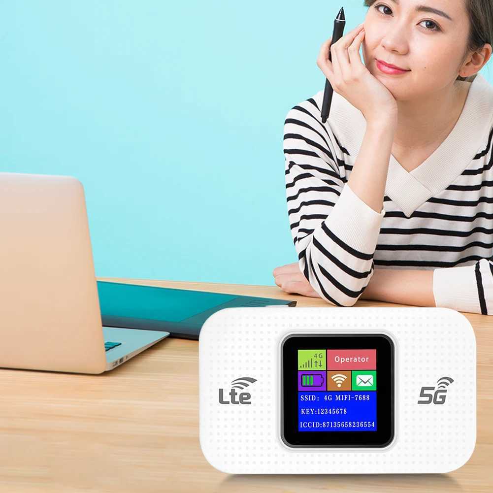 4G LTE Wireless Internet Router Wireless WiFi Router 150Mbps Hotspot Smart WiFi Router Plug Play Car Mobile Broadband for TravelXJ250214