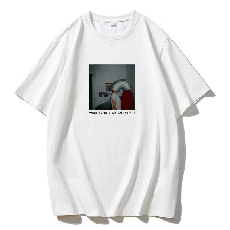 Bluki Korean Short Sleeve T-Shirts Women 2024 Summer Loose 100% Cotton Basic Tees Female Aesthetics Plus Size Printed Tops