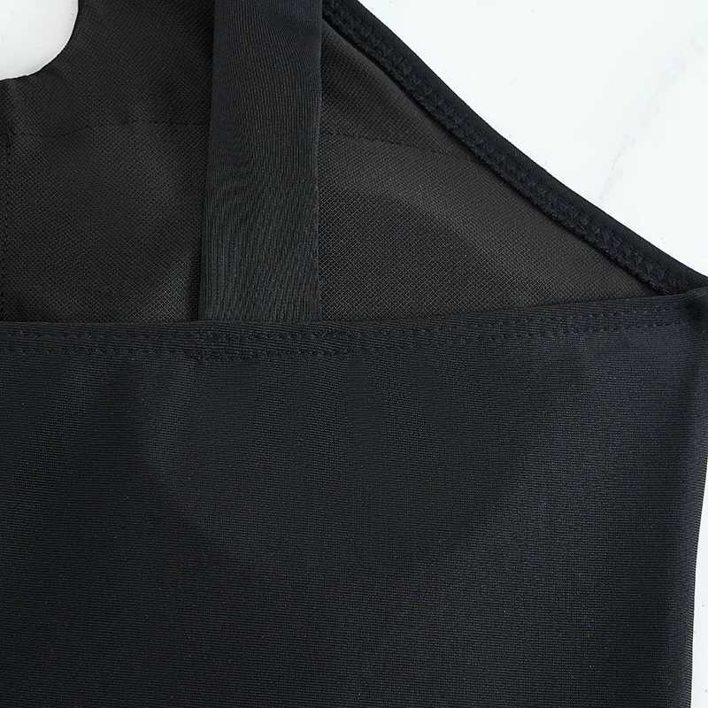 Black Girls One Piece Swimsuit 8-12 Year Kids Swim Suit Teenage Childrens Swimwear 2025 High Neck Bathing Suits Beach Bodysuit Z250214