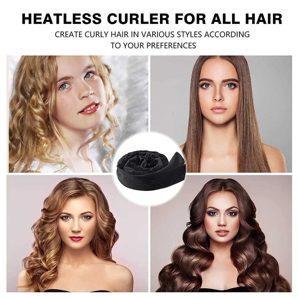 Heatless Curling Rod Headband No Heat Hair Curler Lazy Hair Rollers Soft Hair Curlers Sleeping Curls Curling Hair Styling Tools 250214