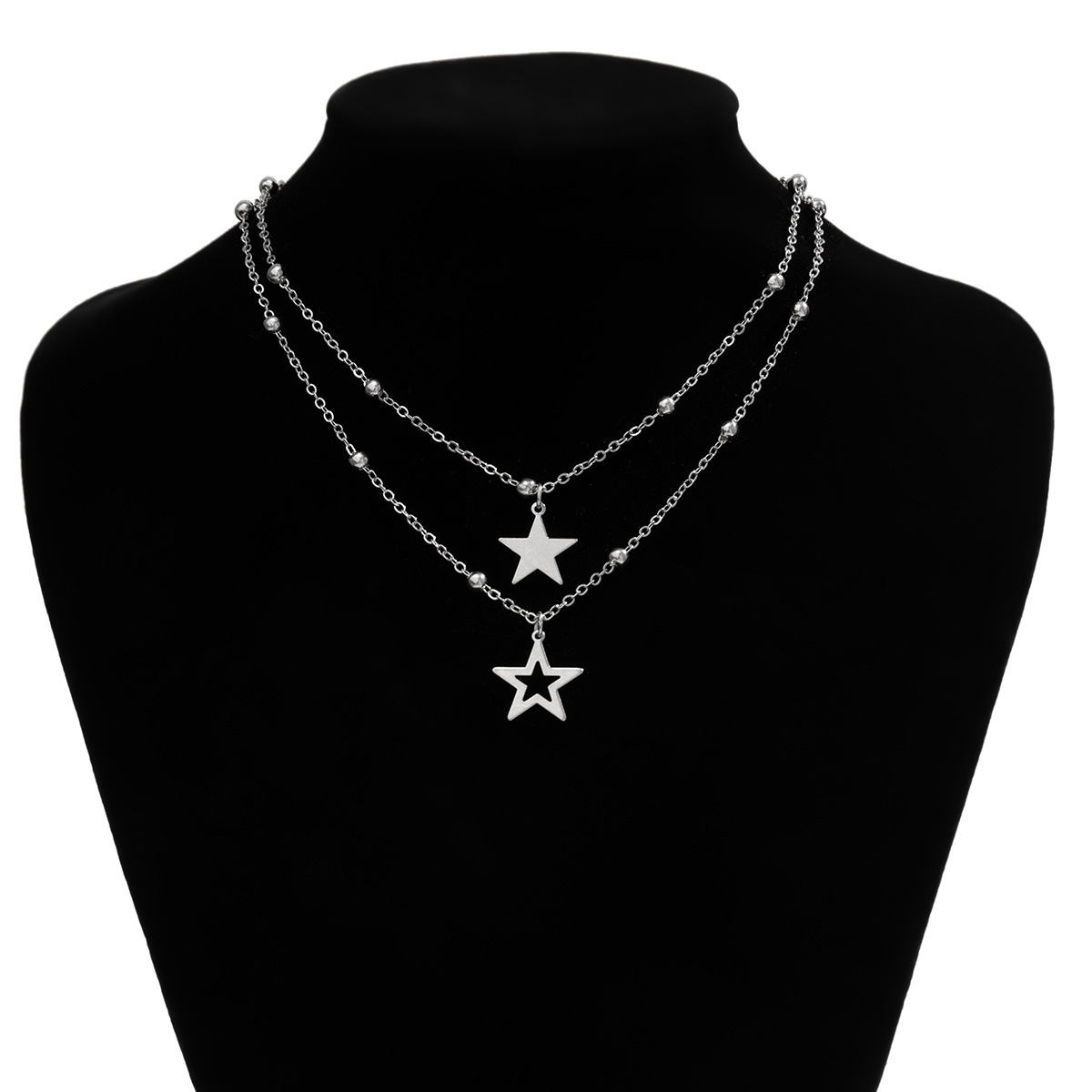 fashion Jewelry minimalist versatile set, star necklace, sweet and cool thin chain, Woman metal necklace