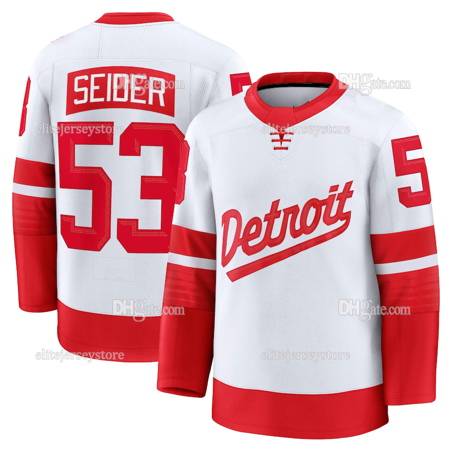 Personalized Custom Hockey Jersey Raymond 2025 Stadium Series Kane Veleno DeBrincat Seider Talbot Kasper Embroidered Letter Number Design Polyester