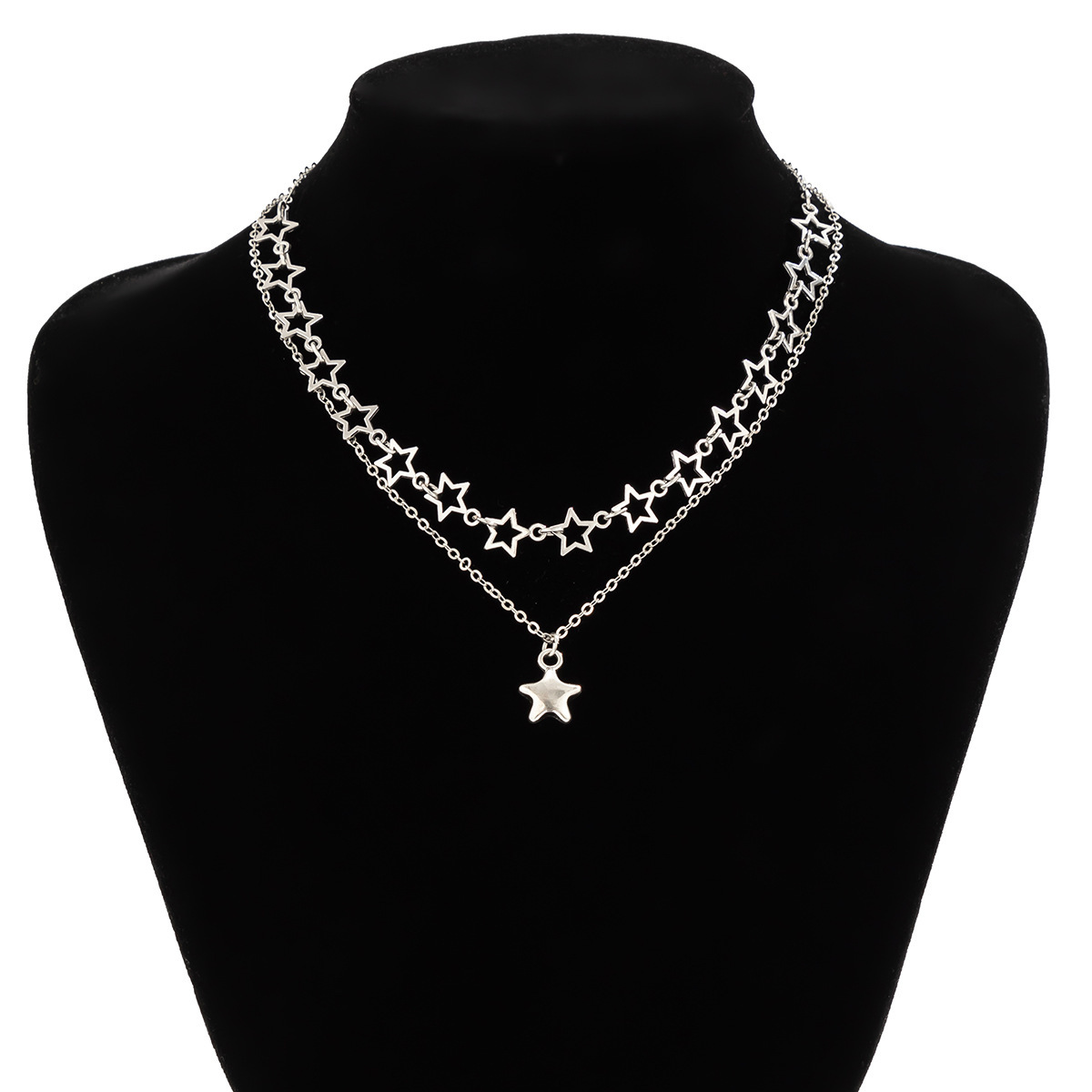 fashion Jewelry minimalist versatile set, star necklace, sweet and cool thin chain, Woman metal necklace