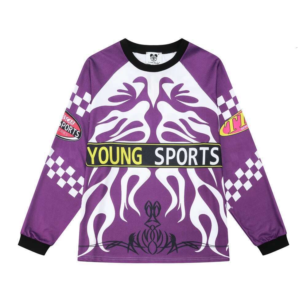 Streetwear Totems Sports Mens Baseball Shirts Long Sleeve Breathable Casual Fall Tshirts Crew Neck Baggy Loose Top Tees Oversize