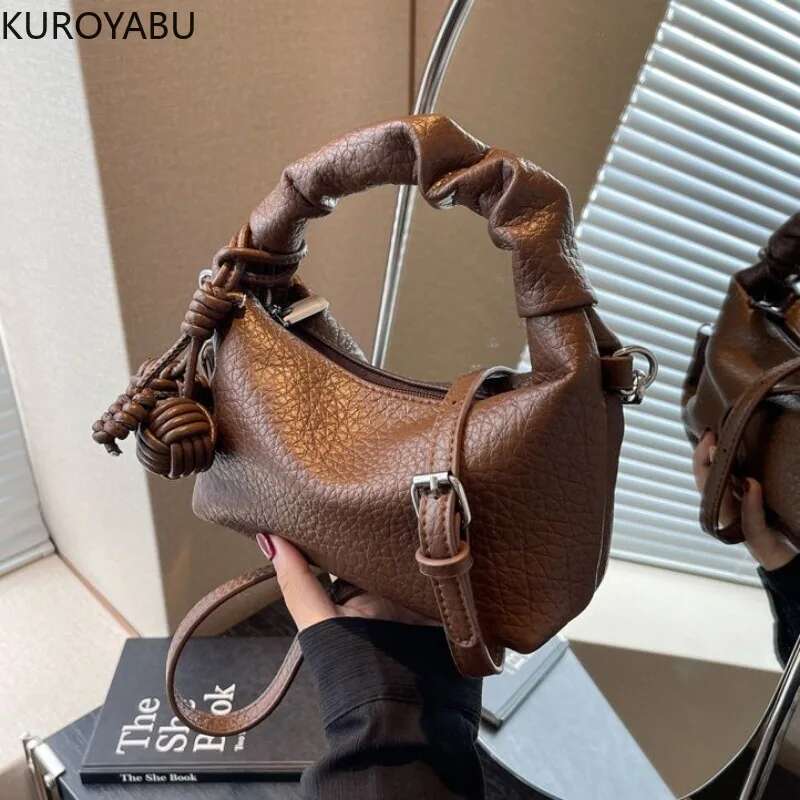 Crossbody Bags For Women Solid Color Elegant Temperament Vintage Fashion 2024 New Arrive Spring Summer Versatile Bolsas De Mujer