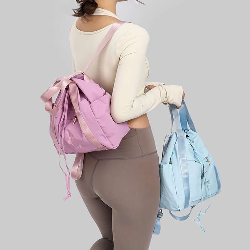 Backpacks Woman Lightweight Portable Rucksack Nylon Bags For Yoga Dance Swimming Fashion 2025 New Drawstring Backpack