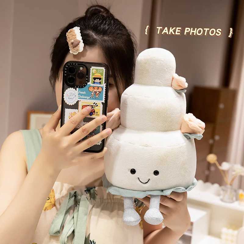 Creative Simulation Tennis Food Tree Plush Toy Cartoon Stuffed Noodles Cake Castle Toy For Children Game Props Funny GiftT250214