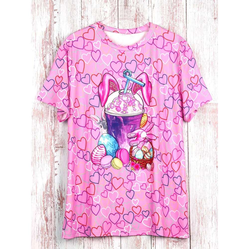 Plus Printed Short-Sleeved T-Shirt, Ladies Plus Size Clothing