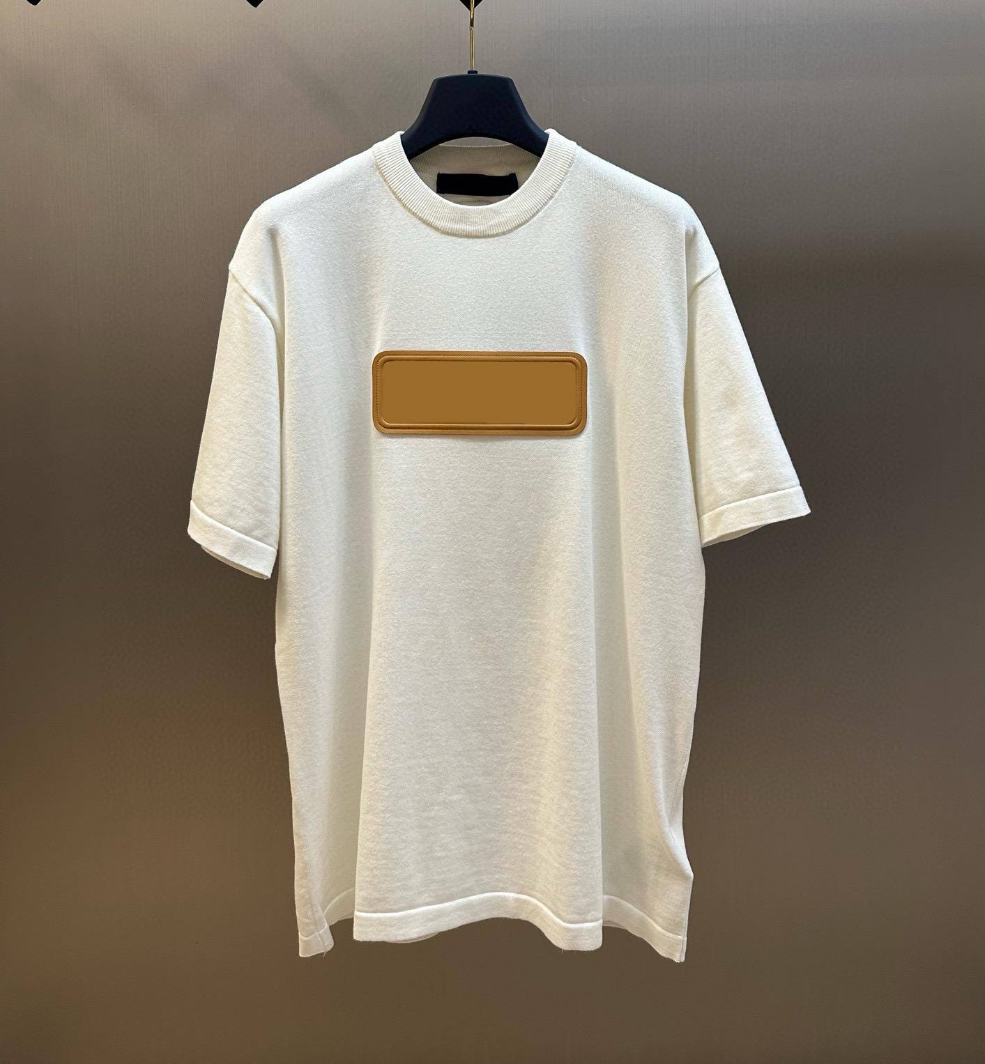 Men's Plus Tees & Polos letter knitted sweater in autumn / winter knitting machine e Custom detail crew neck cotton 142s