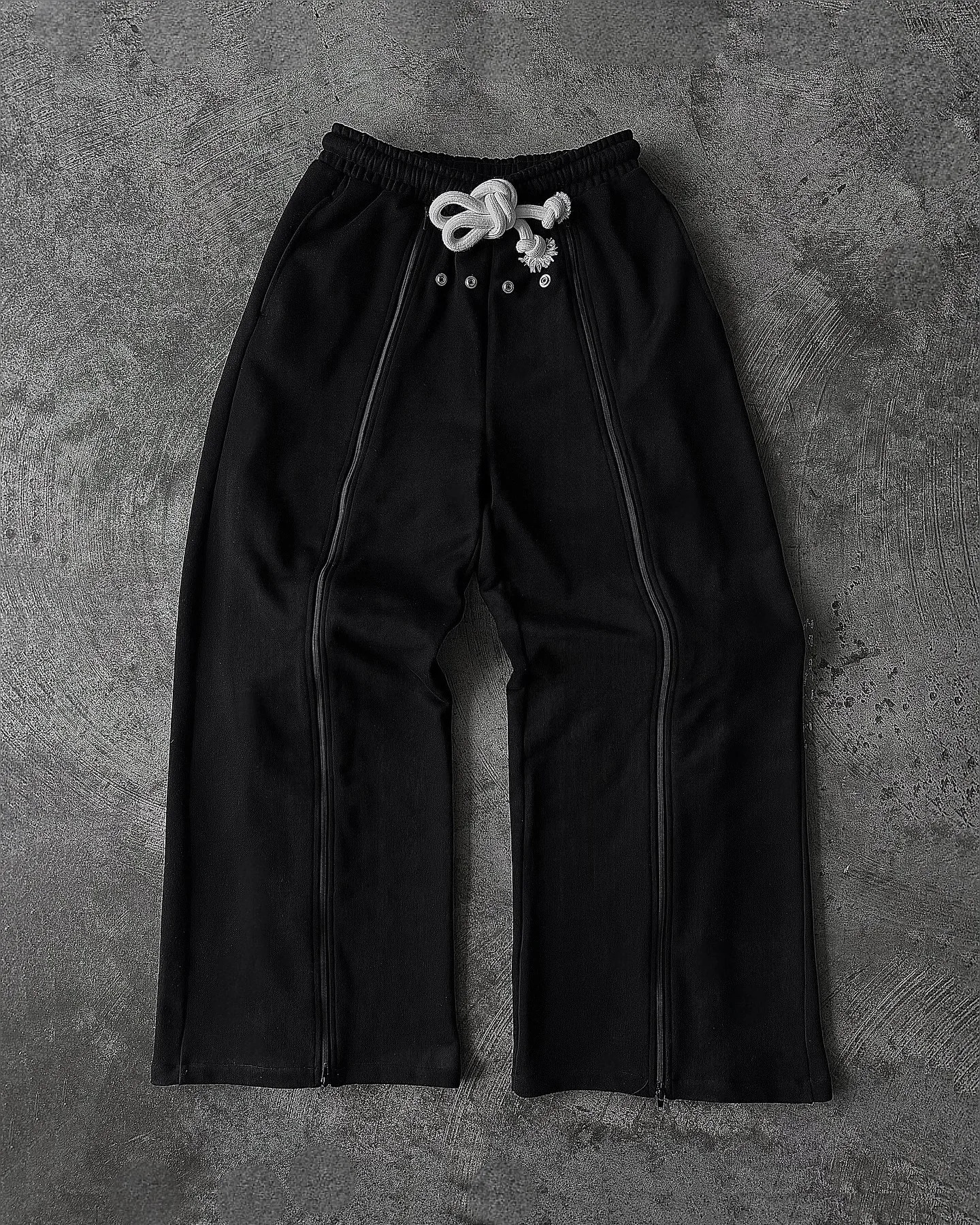 Creativity Men Women Zip Up Fitness Joggers Pants Hip Hop Loose Cotton Gym Sweatpants Y2k Drawstring Sportswear Gothic Trousers 250213