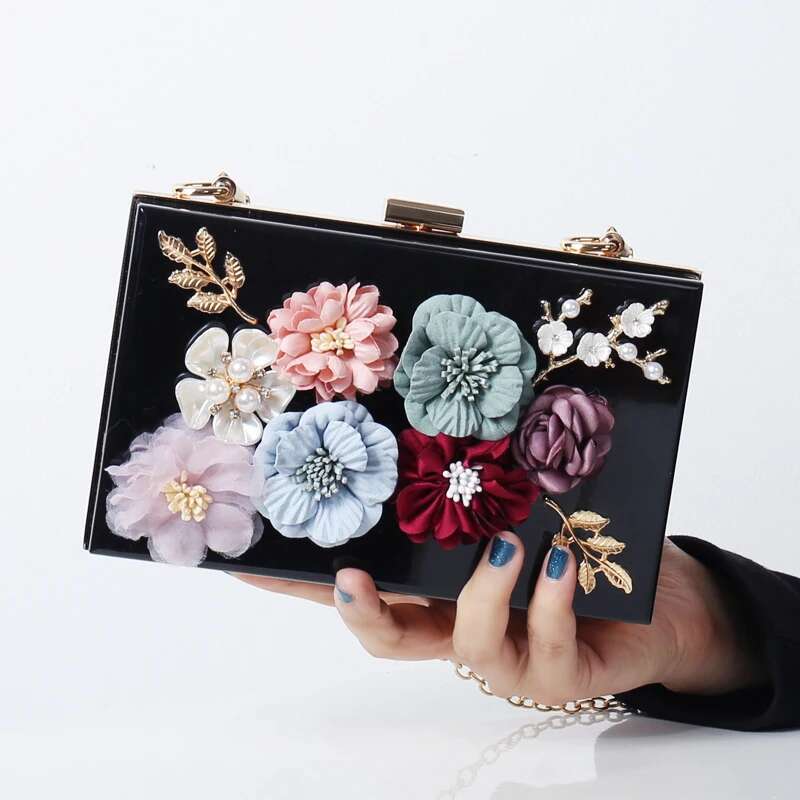 Transparent Purse Women's Shoulder High Quality Wers Handbag Evening Clutch Clear Acrylic Designer Ladies Bag