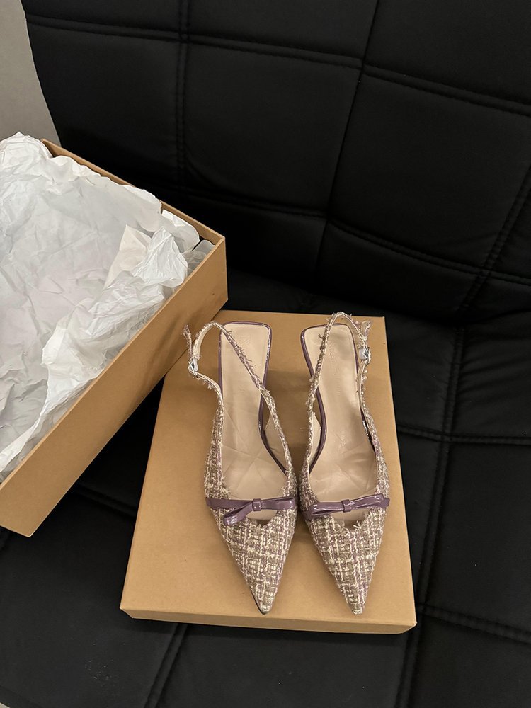 2025 hot new free shipping designer shoes for womens dress shoes green black purple beige Spring new slim heel high-heeled sandals