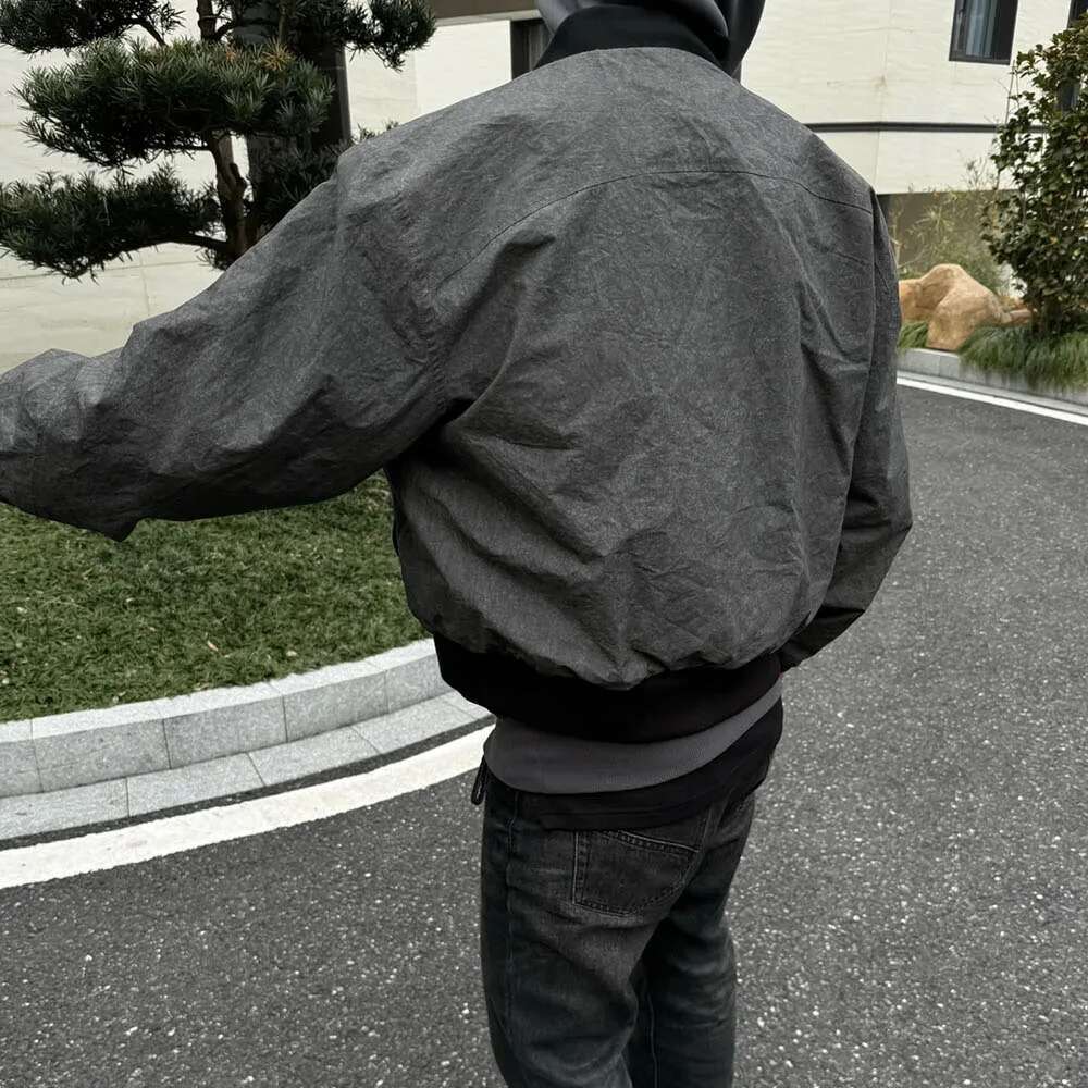 Vintage Double Wear Stand Baseball Jackets For Men And Women Cleanfit Windbreaker Casual Outwear Coat Oversized Bomber Jacket