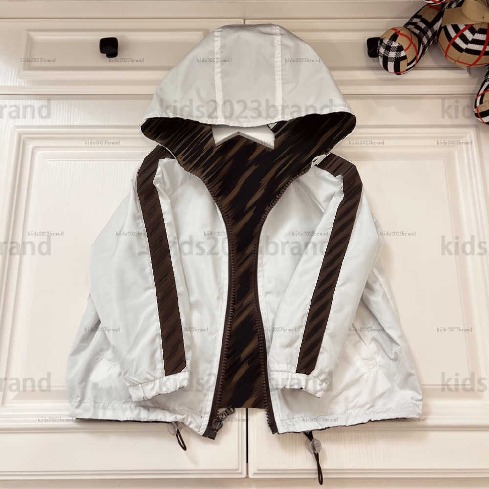 New baby hooded jackets sun protection boys outwear children custom made coats kids designer clothes Double-sided design windbreaker
