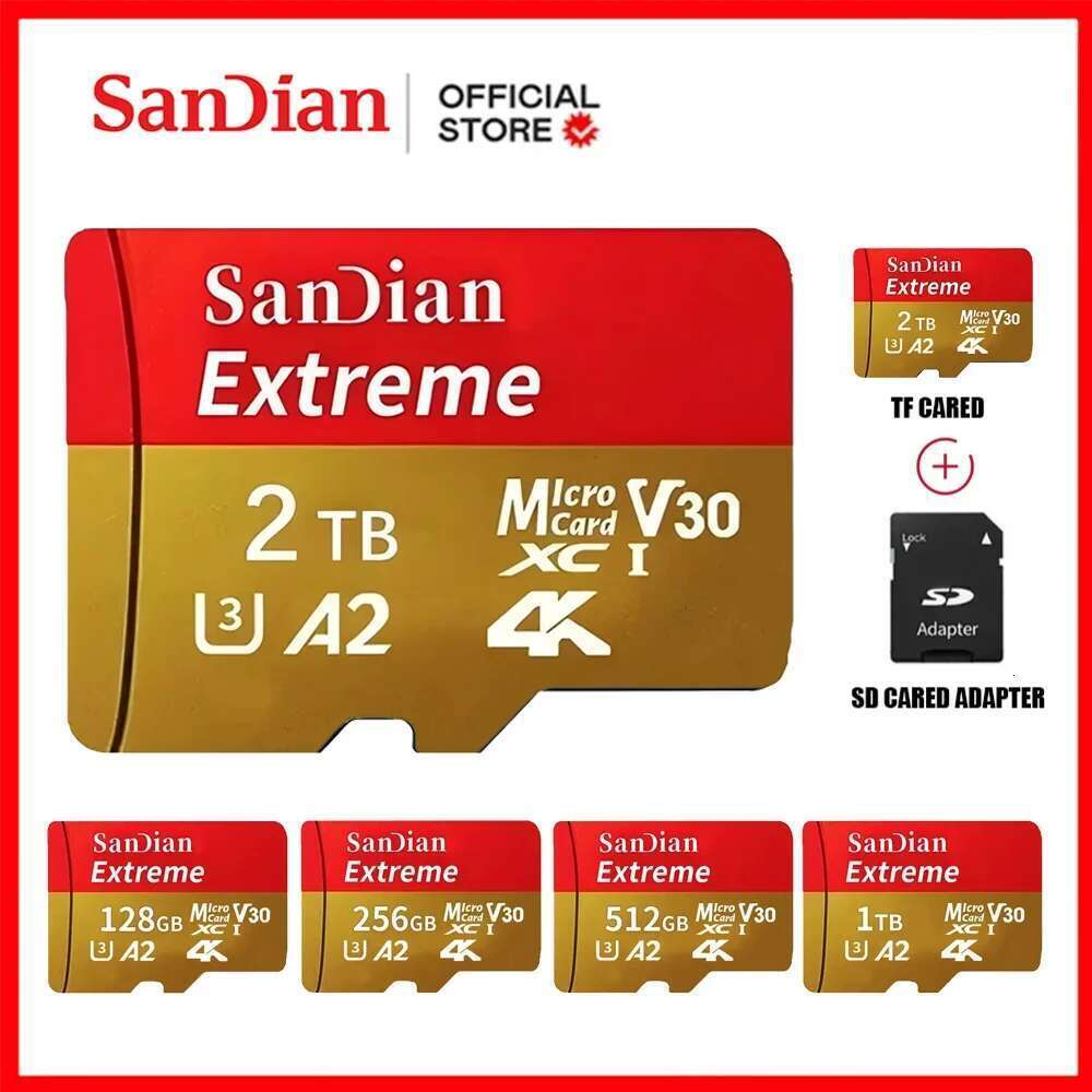 Cartes SD à mémoire SD TF SD Flash 1 To Cartes SD UHS-1 Classe 10 Carte de stockage pour PC / Smartphone