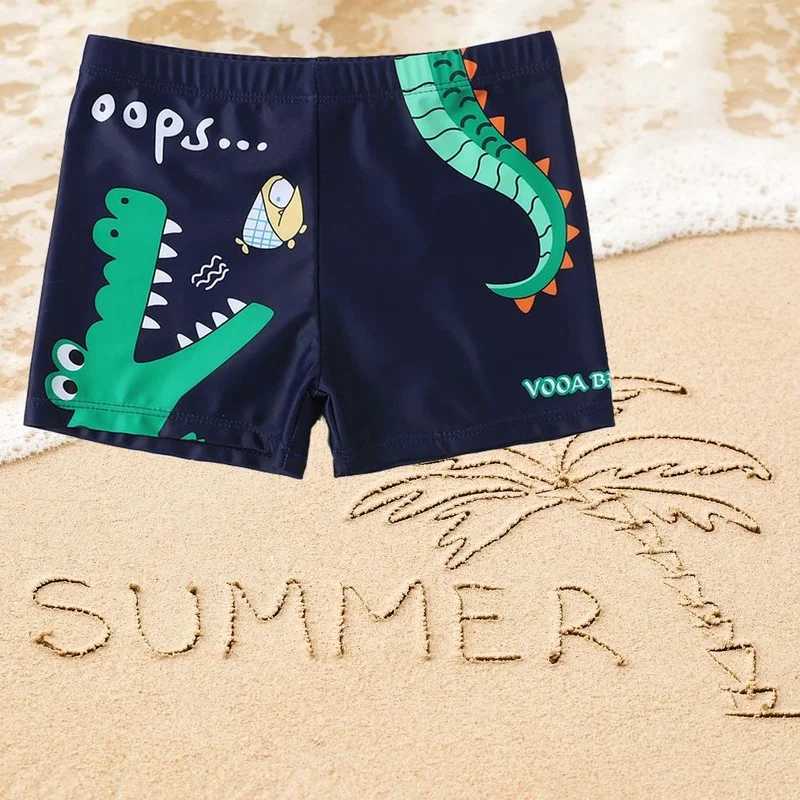 Swimming Trunks For Boys Shark Trunks Swimsuit 2-9Y Childrens Swimwear Kids Trunk Shark Beachwear Boys Bathing Suit W250214