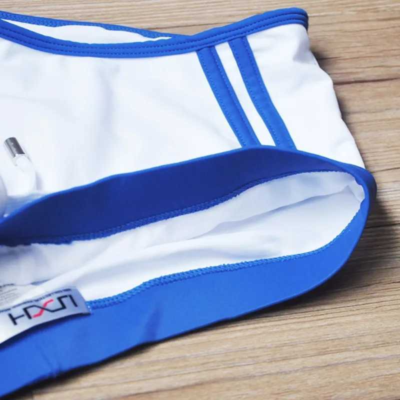 Trendy Swimwear Men Sexy Low Waisted Swimming Trunks Gay Bikini Swimsuit Swim Briefs Bathing Suit Surf Beach Boardshorts W250214