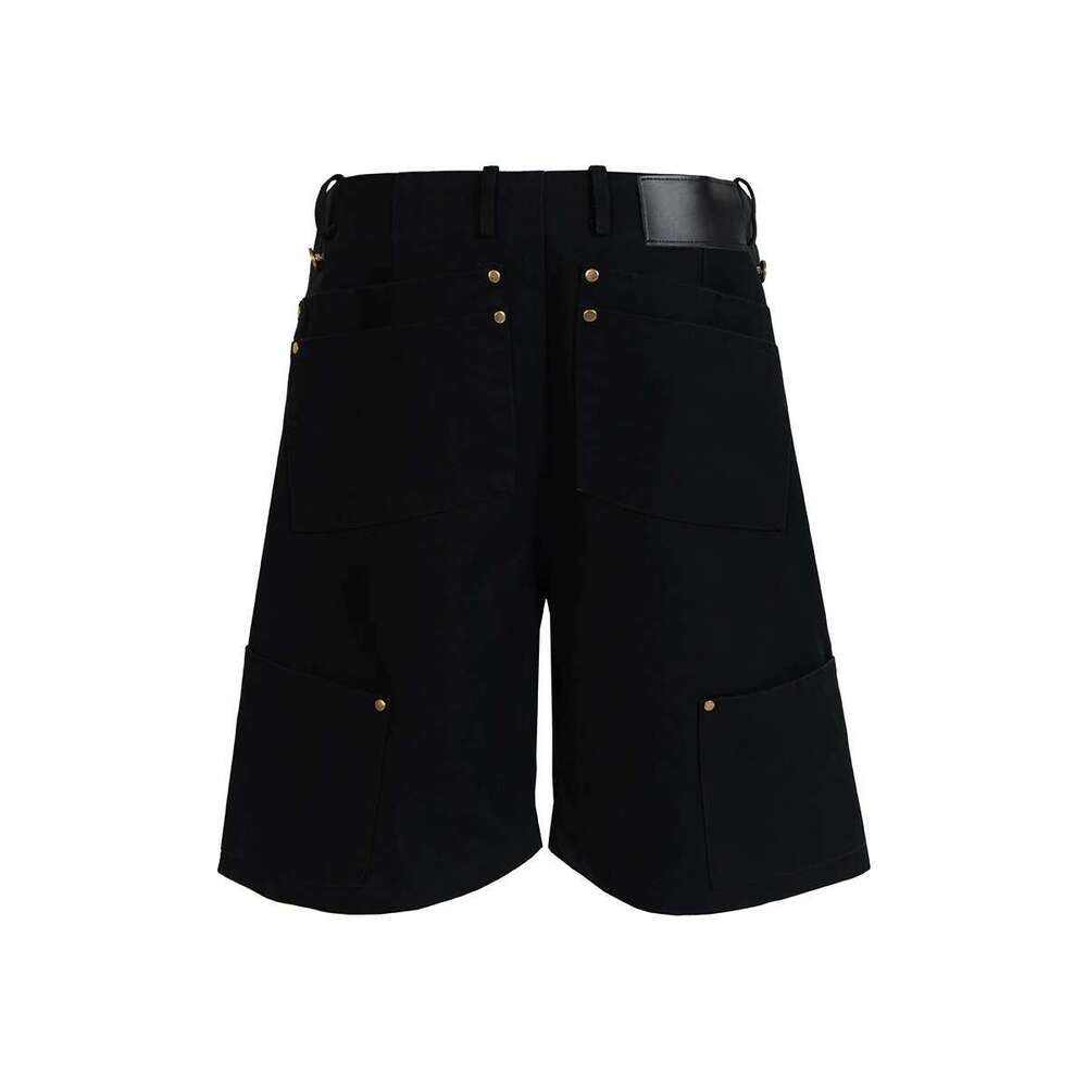Detachable Functional Multi-Pockets Summer Cargo Shorts For Men Straight Wide Leg Baggy Casual Knee Length Pants