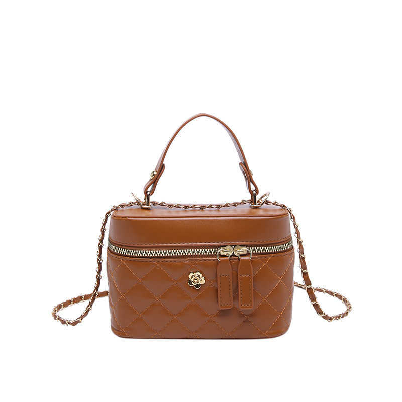 Designer Fashionable Xiaoxiang Feng Shui Bucket Bag for Women New Edition niche dia grid chain shoulder high-end mini crossbody bag
