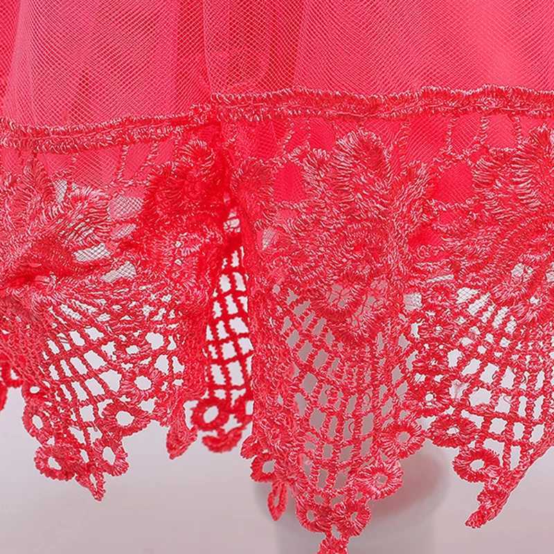 3 6 12 18 24 Months Baby Dress Flowers Mesh Fashion Par Little Princess Newborn Dress Christmas Birthday Gift Kids Clothes Z250214-1