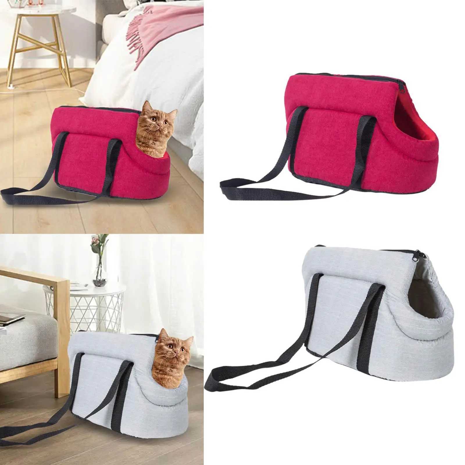Others Dog Carrier Dog Car Seat Travel Transport Bag Shoulder Bag Pet Carrier for Walking Puppy Kitten H250213