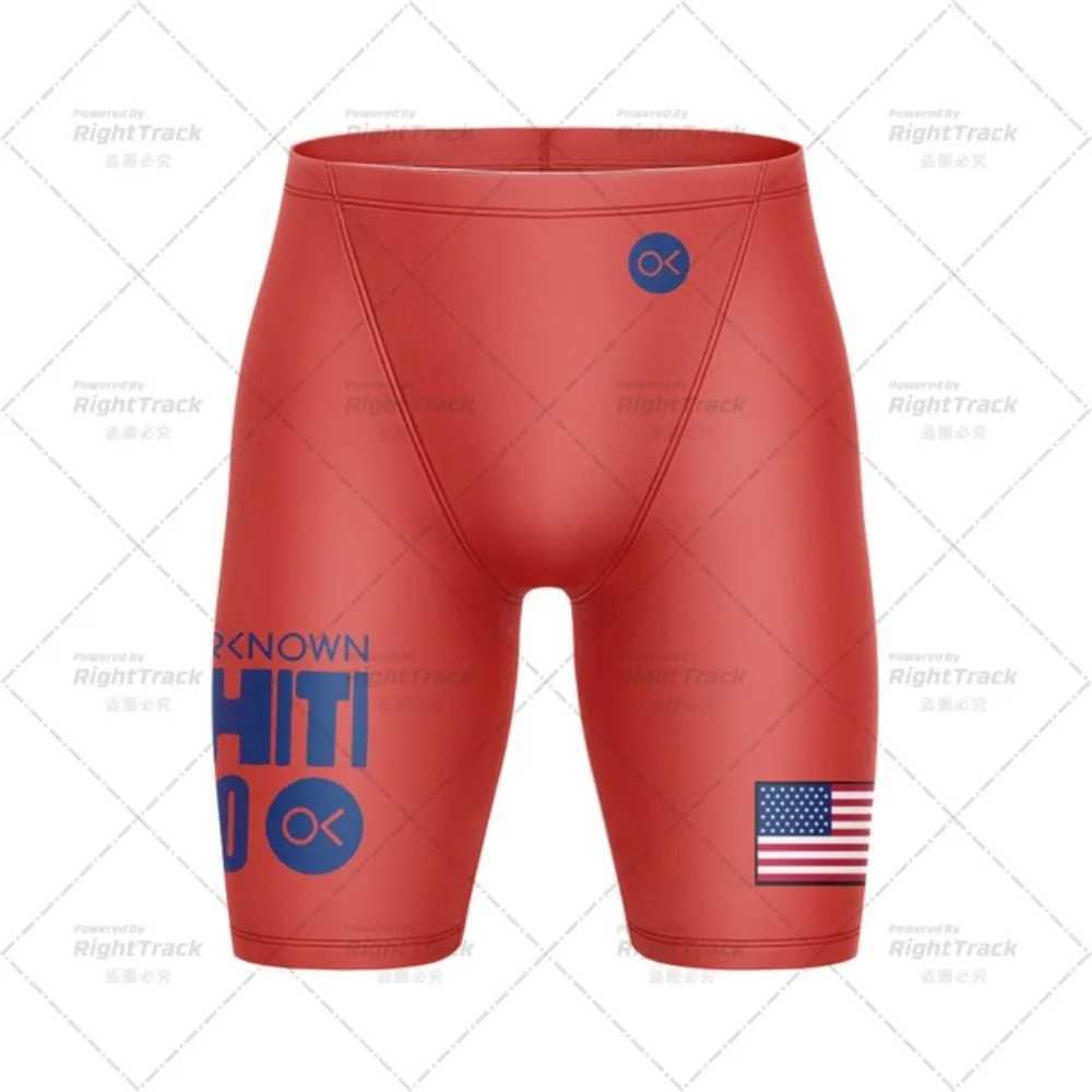 2023 New Men Swimwear Race Shorts Swimming Trunks Swim Jammer Bathing Suit Surfing Shorts Quick Dry Swim Beach Pants W250214