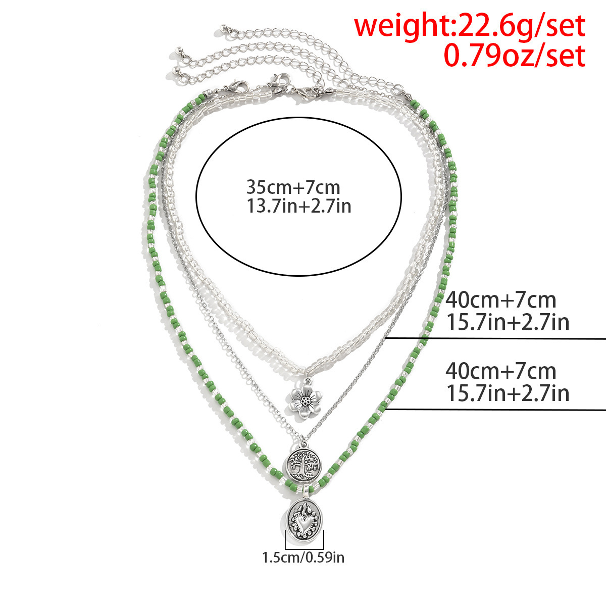 designer Woman Jewelry Beaded Rice Bead Chain with Countryside Ethnic Style Geometric wer fashion Pendant Necklace