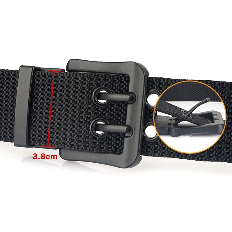 MEDYLA Fashion Classic Canvas Belt Men Metal Double Pin Buckle Casual Strap Belt for Men High Quality Strap MN3008 250213