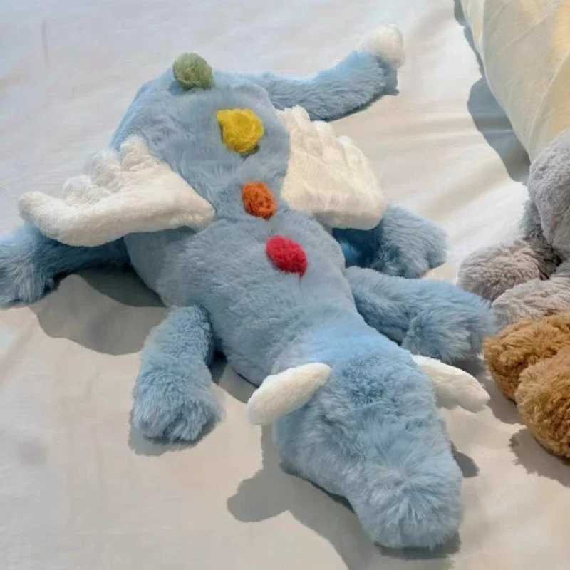 60cm Cartoon Hot Flying Dragon Plush Toy With Wings Rainbow Long Dragon Plush Toy Pillow Gifts For Boy And Girl Room DecorationT250214