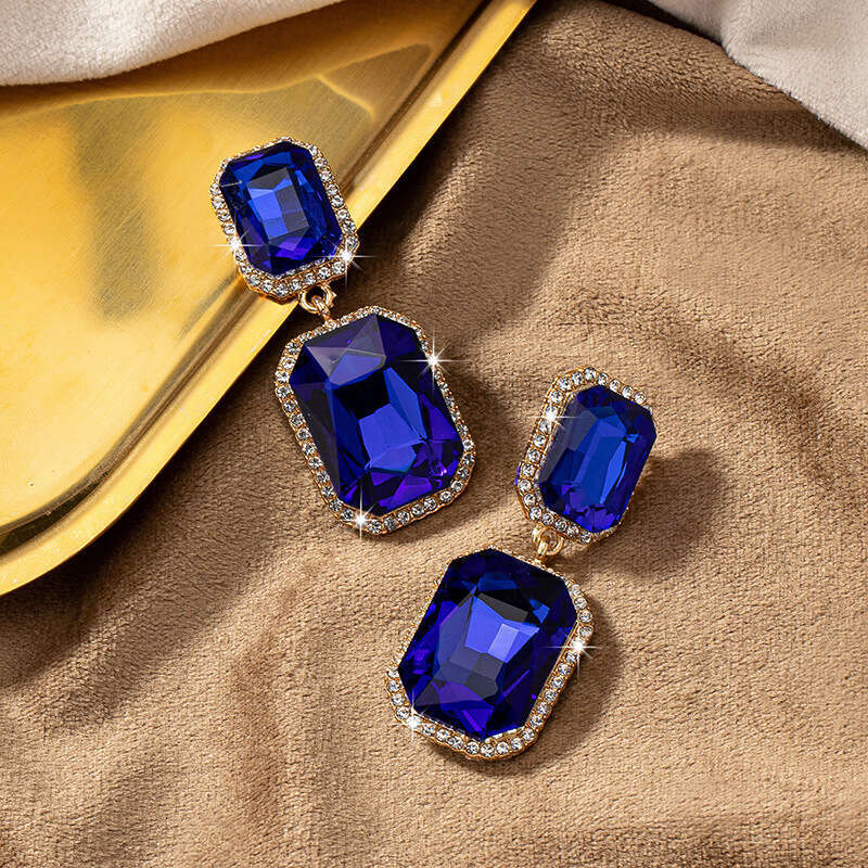 New Fashion Geometry Set Dia Personalized Women's Earrings Qingdao Jewelry