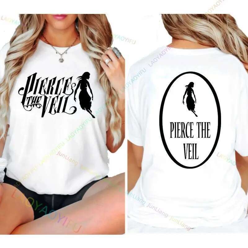 Pierce Veil Rock Band Fun Men's T-Shirt Aesthetic Clothing Women's Summer Short Sleeve Top 2024