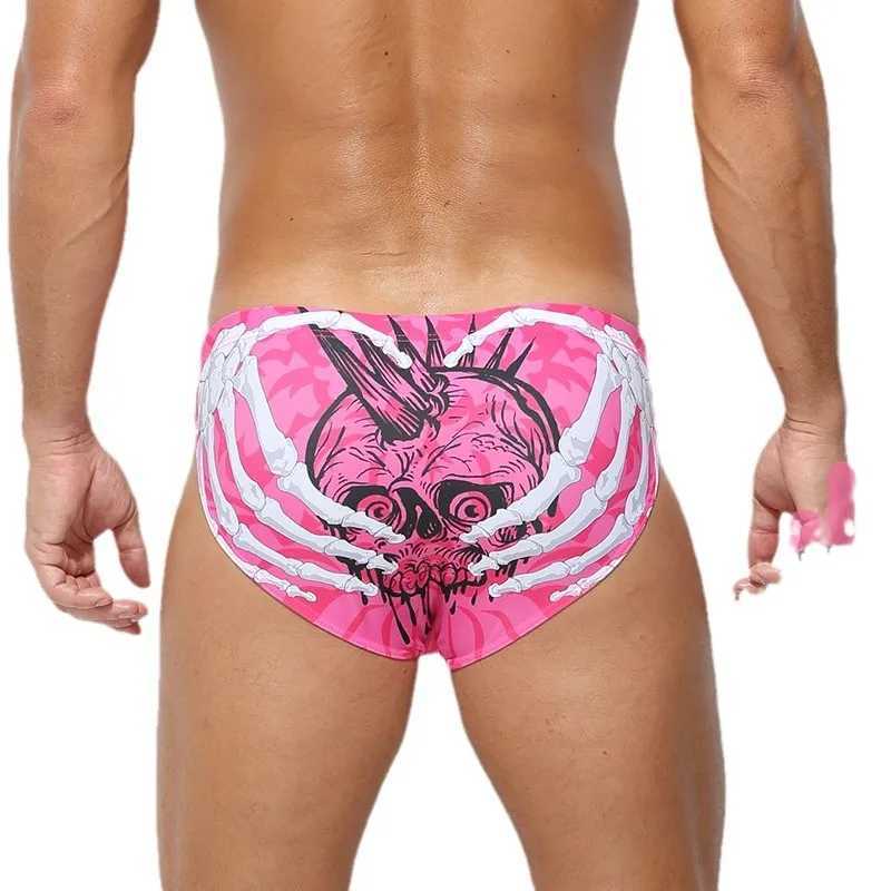Mens swimsuits sexy low rise underwear bikini summer sports beach shorts swimsuit swimsuit W250214