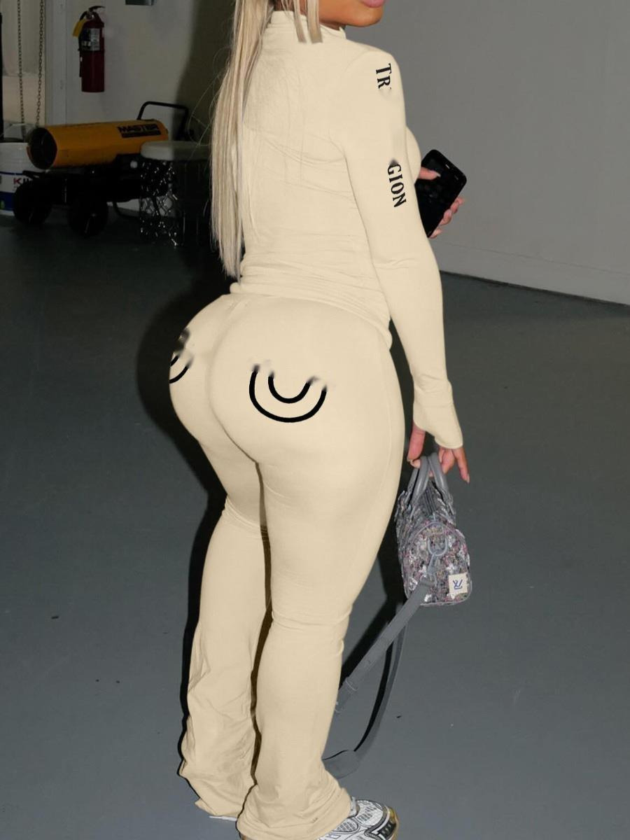 Designer Womens Tracksuits 2 Two Piece Set New Pattern Printed Long Slimming Tops And Pants Outfits For 2025 Spring Autumn02