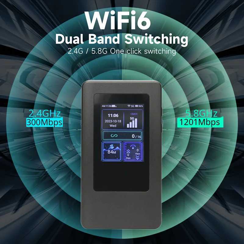 CHANEVE MiFi Mobile Modem Hotspot 5g Sim Card Wireless Router Dual Band Portable 5Ghz WiFi Device port Locked Frequency BandXJ250214