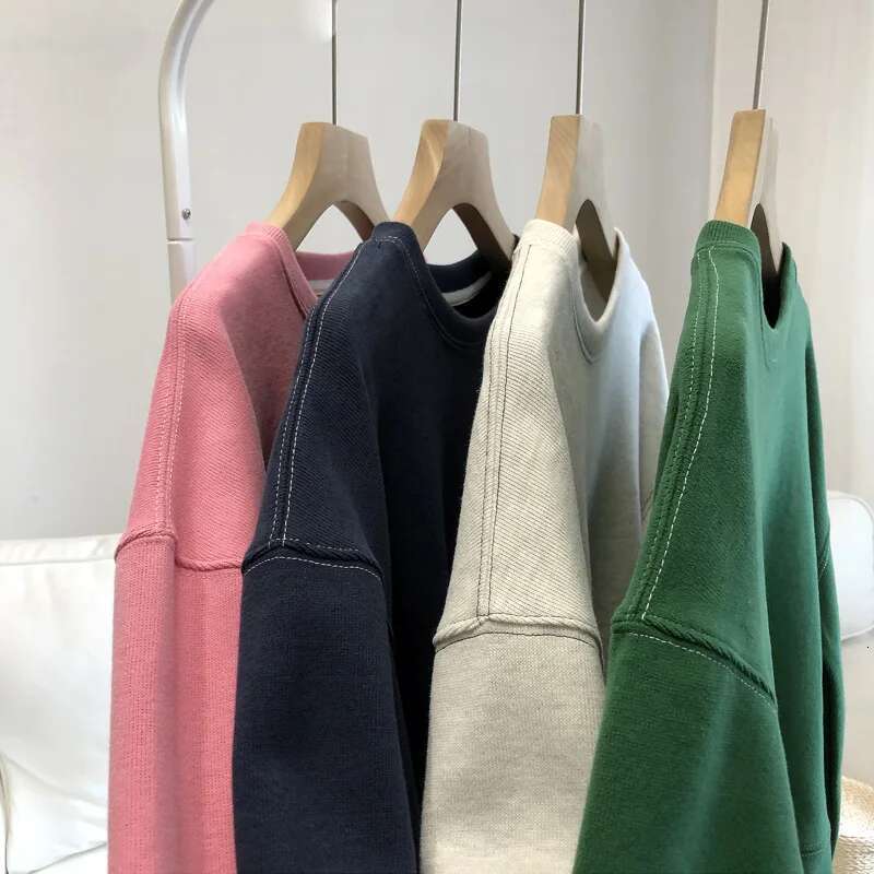 Solid Crop Sweatshirt Long Sleeve Fall Warm Pullovers For Women