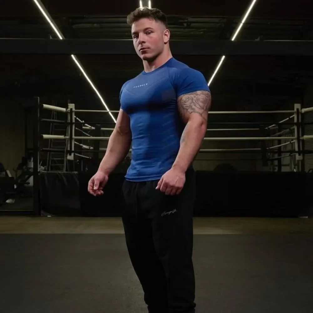 2024 Summer New Fashion Trend 3D Cool Printed Casual Sports Short Sleeve Mens and Womens Round Neck Fitness Training T-shirt W250214