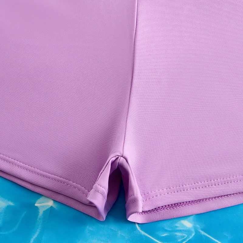 2025 Two Pieces Girls Swimsuit With Shorts Kids Swimwear Female Childrens Bathers Bathing Swimming Swim Suit Summer BeachwearXJ250214