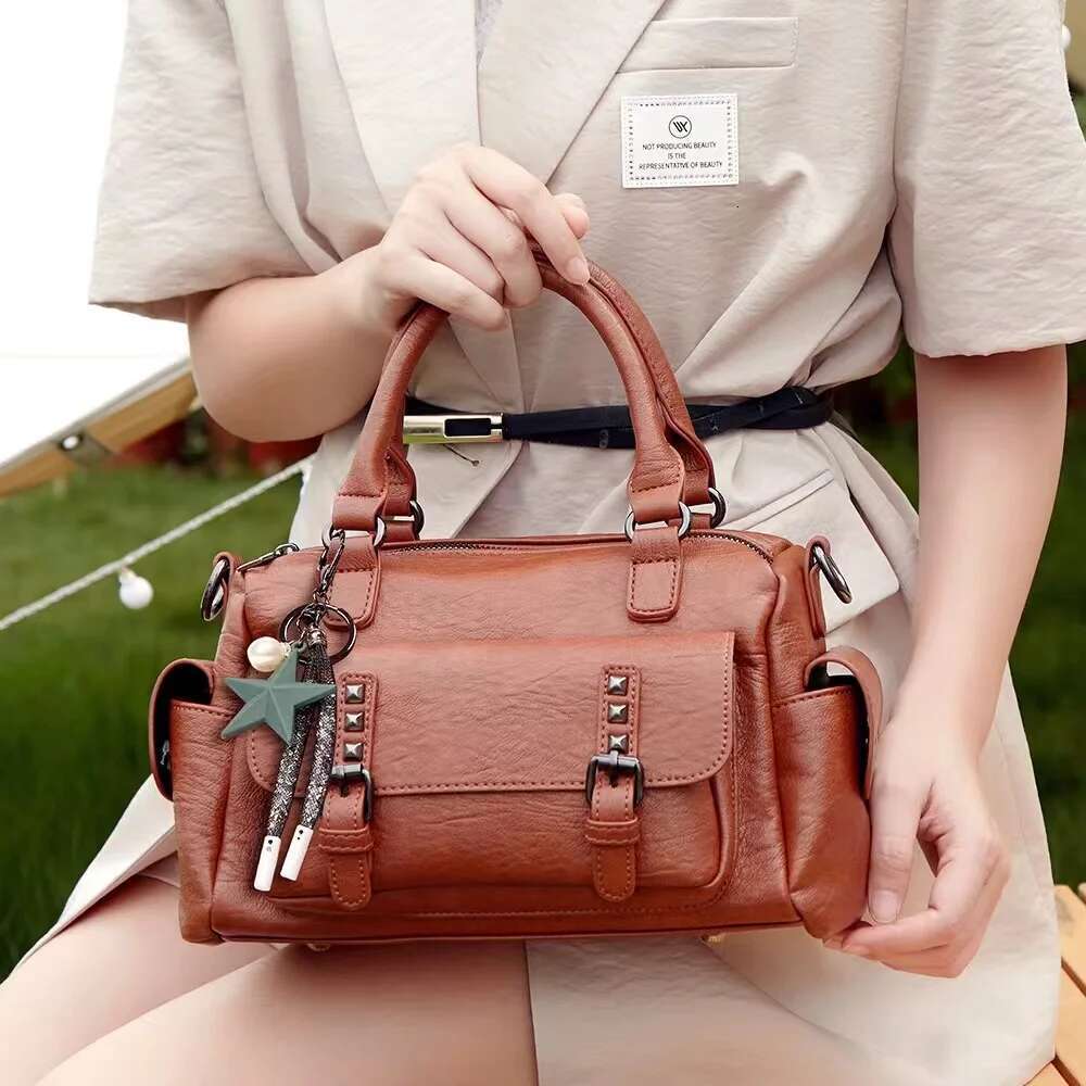 Genuine Brand Ladies Soft Leather Shoulder Bag Handbags Designer Hand Bags For Women 2024 New High Quality Sac