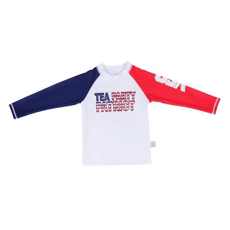 3 Pcs New Boys Swimsuit Sun Protection UPF 50+ Short Sleeve Swimming Sunsuit With Hat Split Bathing Suits ChildrenXJ250214