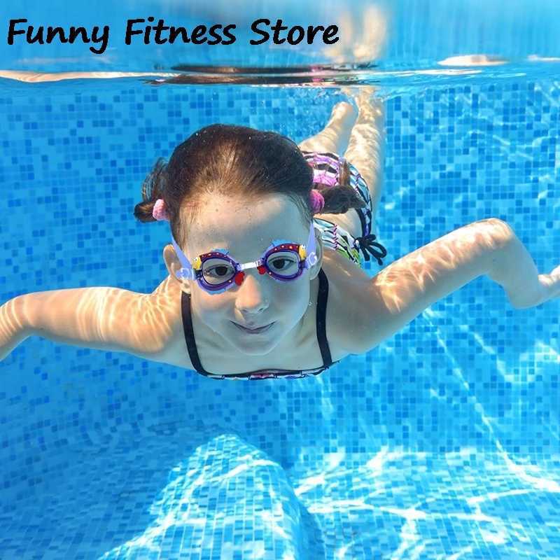 Children Lovely Swimming Glasses Waterproof Silicone Eyewear Professional Water Sports Goggles Boys Girls Eyeglasses Z250215