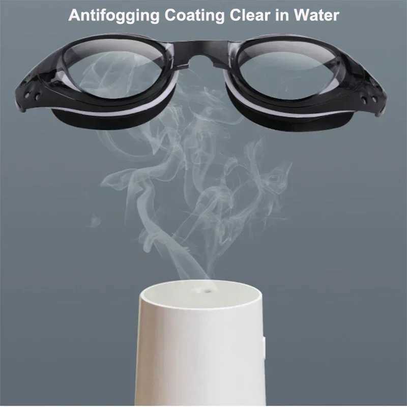 Adult Kids Swimming Glasses Myopia Goggles glasses with DegreeReplacable Nose Frame and Anti-fog Spray Z250215