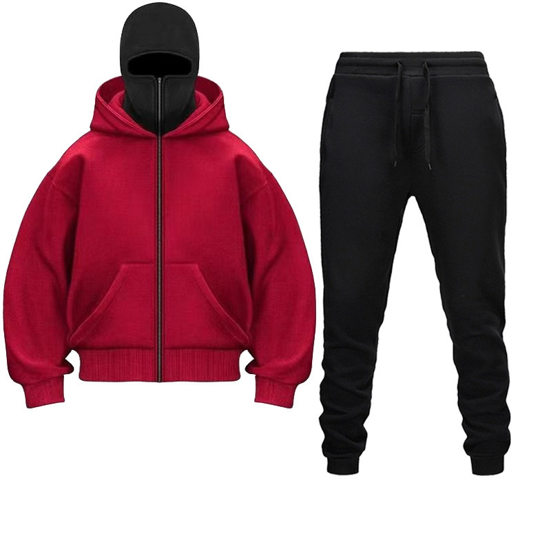GY02144 New style double hooded spring and autumn hooded sweater suit trend