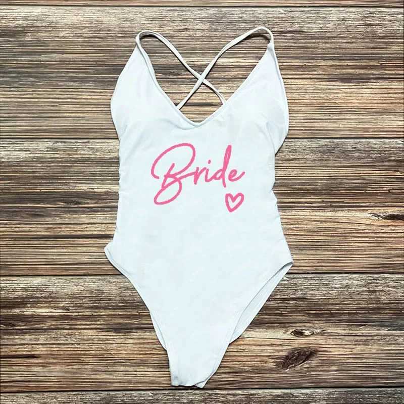 Sexy apron swimsuit girl group bride loves one-piece swimsuit team swimsuit singles party swimsuit summer beachwearW250214