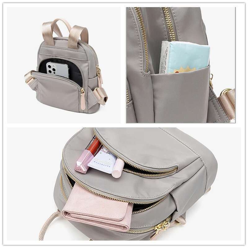 Small Travel Bag Woman Mini Cute Bags Oxford Fabric Backpacks For Girls Original Design Casual Canvas Bagbacks 2024 New Fashion